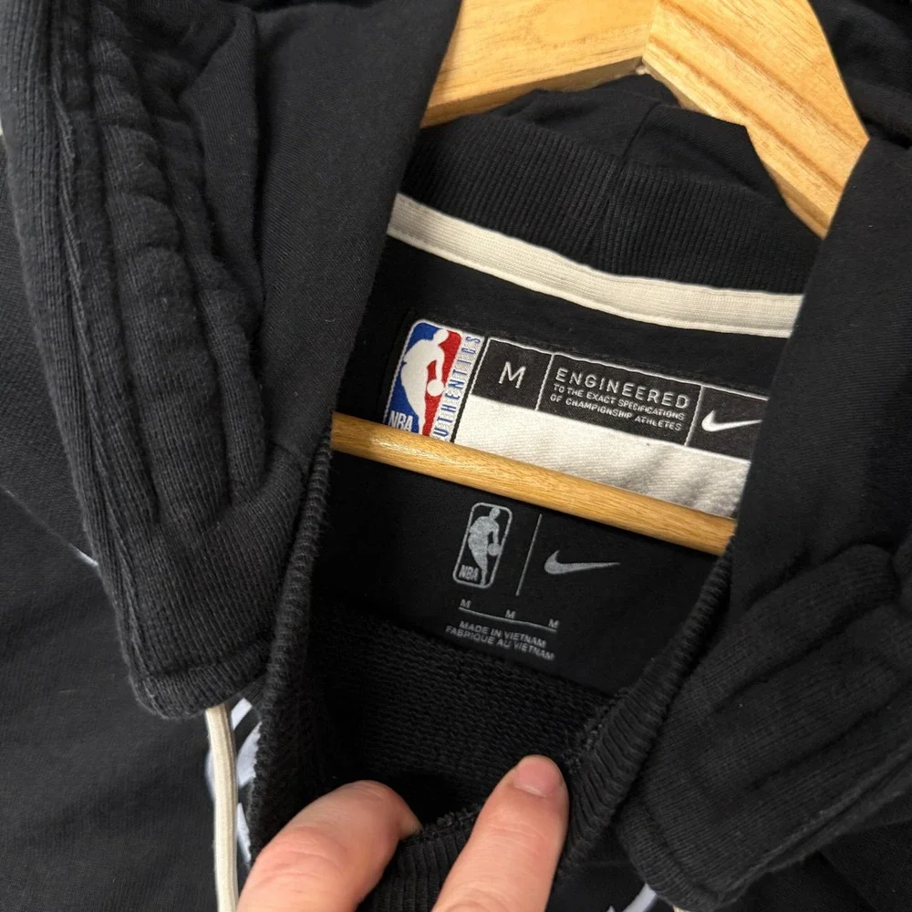 Nike‎ Memphis Grizzlies NBA Hoodie Black Side Zip Pullover Medium